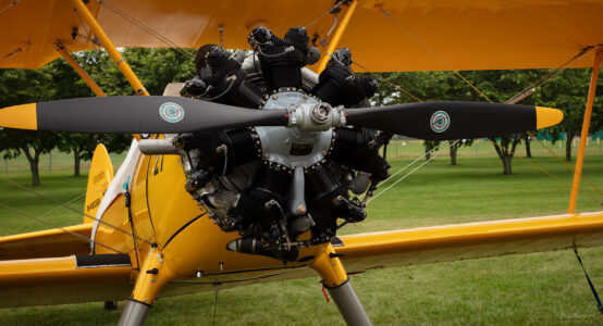 Stearman with radial engine