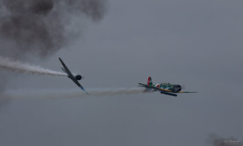 Japanese Zeros in Pearl Harbor reenactment